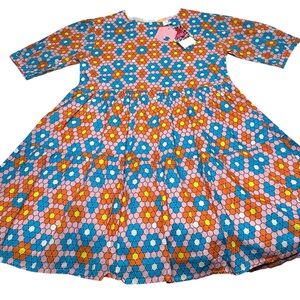 NEW With Tags Briton Court Tiered Hippie Flower Floral Midi Dress